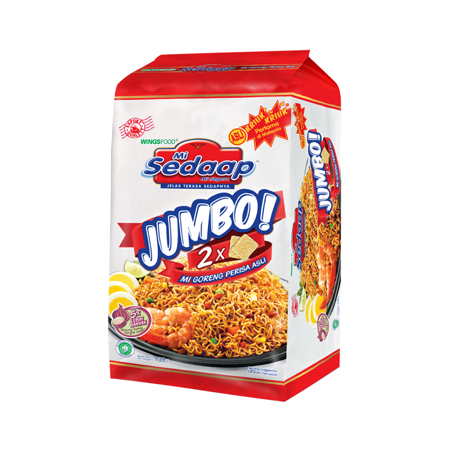 MI SEDAP MI GORENG PERISA ASLI JUMBO 139GX4