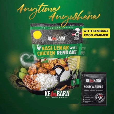 KEMBARA MEAL NASI LEMAK CHICKEN RENDANG 360GM
