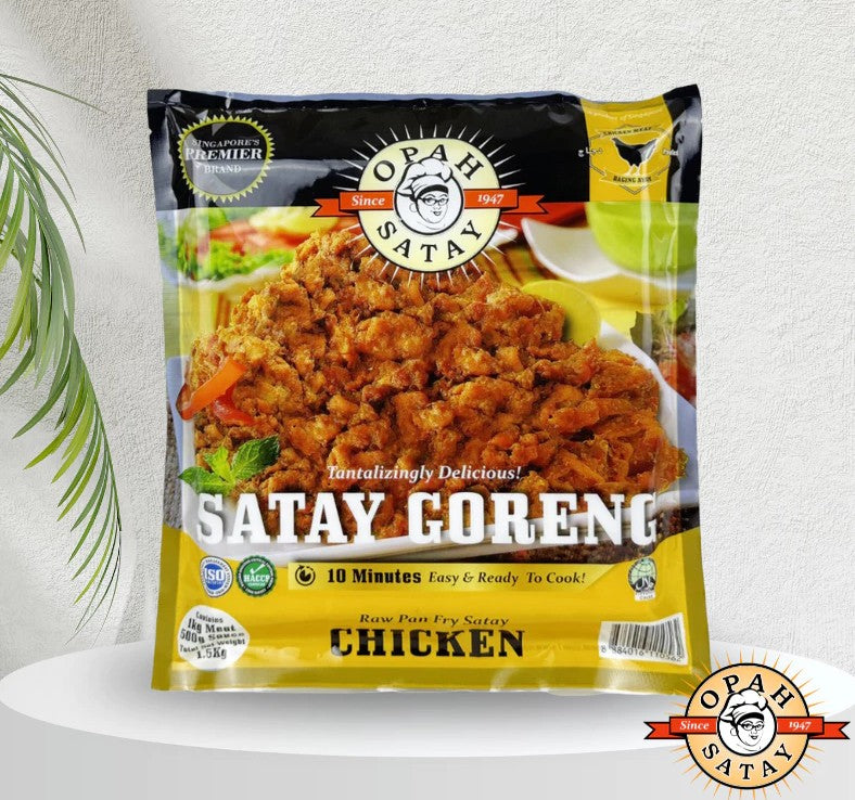 OPAH SATAY RAW PANFRY CHICKEN 1KG + SAUCE 500GM