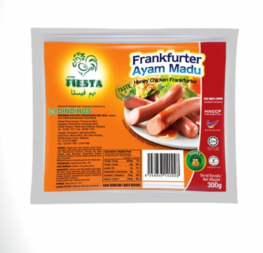 FIESTA HONEY CHICKEN FRANKFRTR 300G