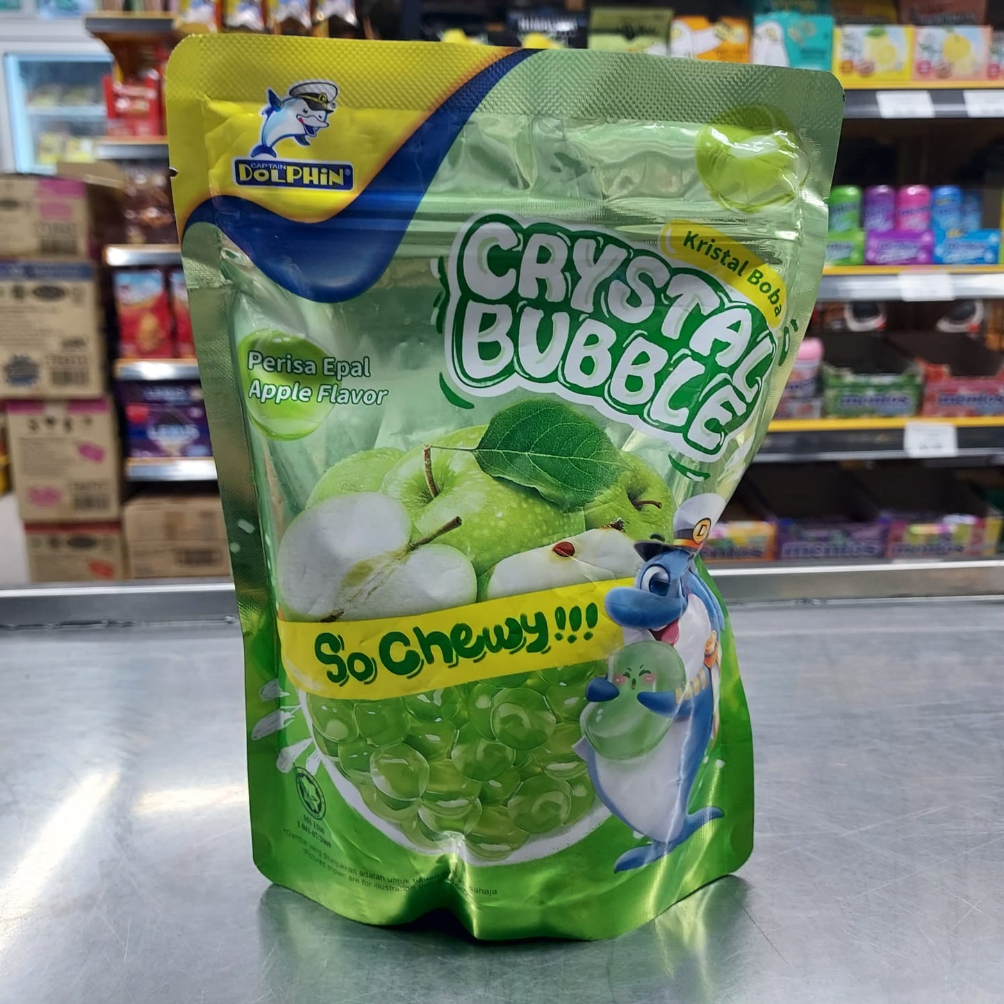 DOLPHIN CRYSTAL BUBBLE CHEWY APPLE 600G