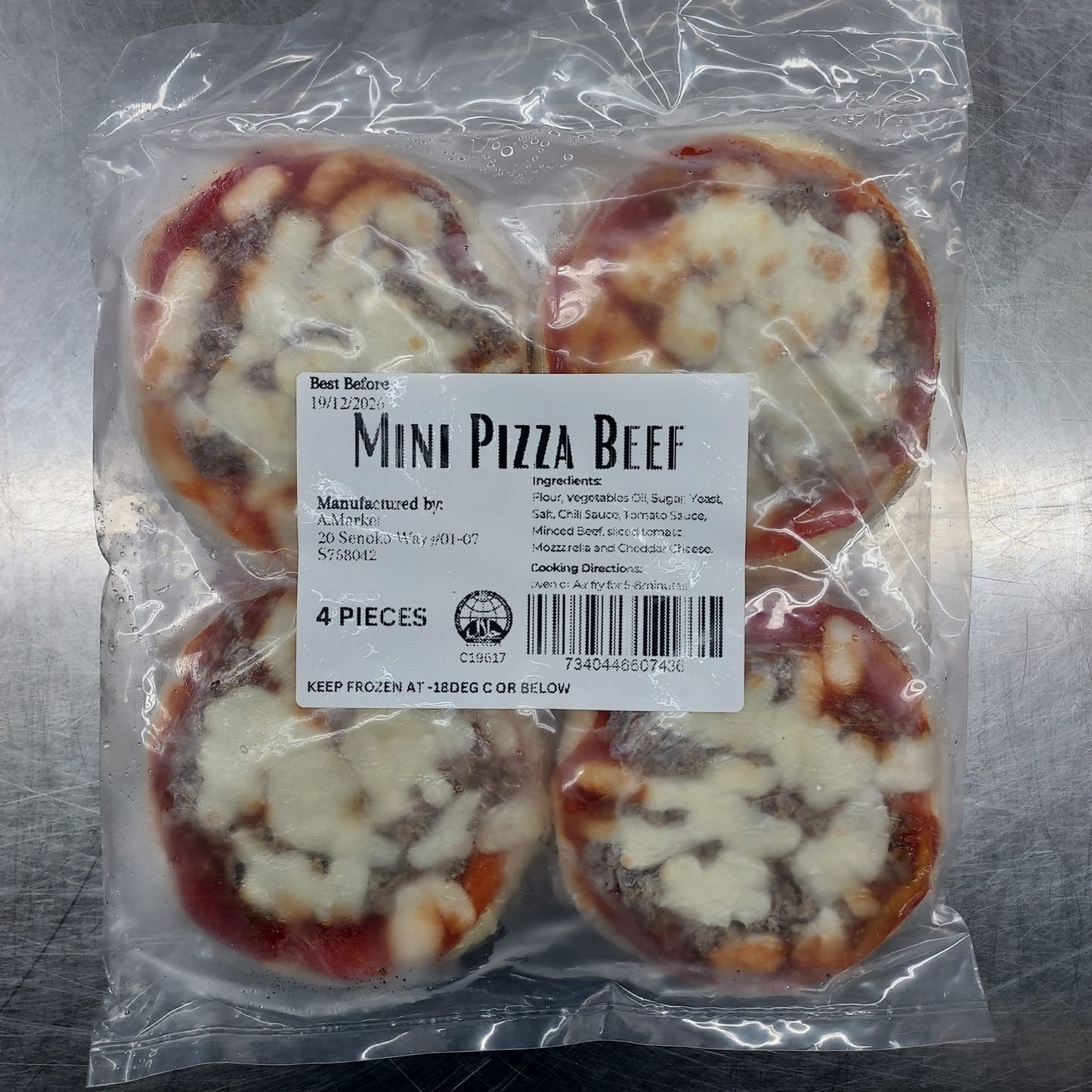 AM MINI PIZZA BEEF (4PCS)