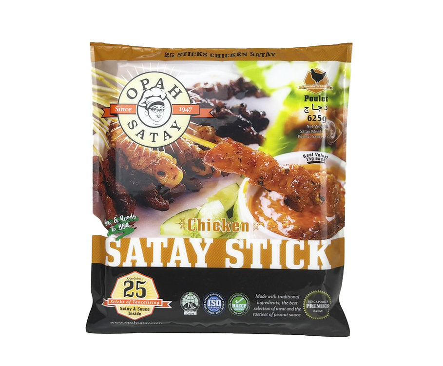 OPAH SATAY CHICKEN SATAY 25 STICK 625GM