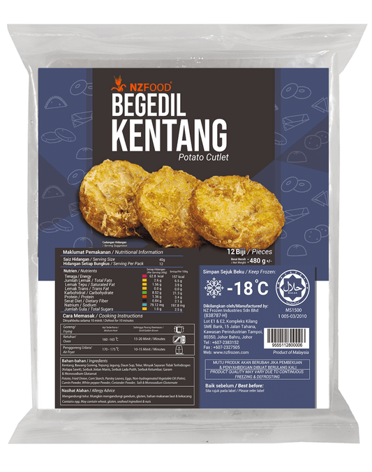 NZ FOOD BEGEDIL KENTANG 480GM