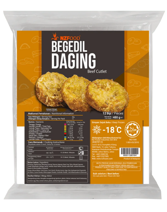 NZ FOOD BEGEDIL DAGING 480GM