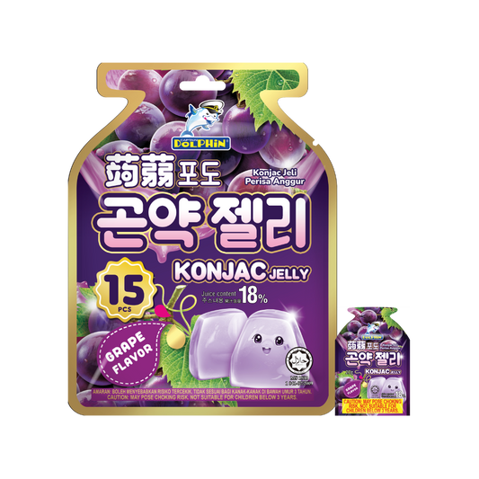 DOLPHIN KONJAC JELLY GRAPE 300G
