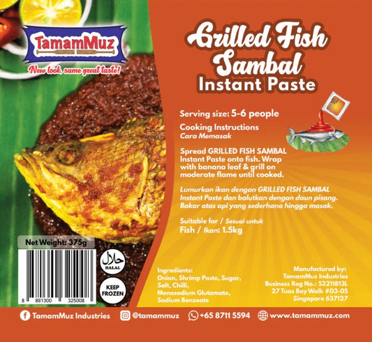 TAMAMMUZ INSTANT PASTE GRILLED FISH SAMBAL 375G