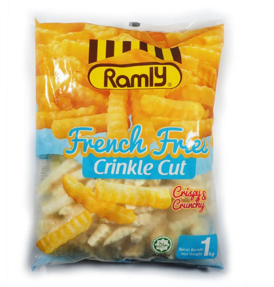RAMLY CRINKLE CUT FRENCH FRIES 1KG