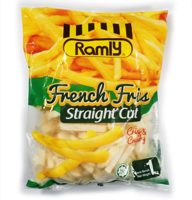 RAMLY STRAIGHT CUT FRENCH FRIES 1KG
