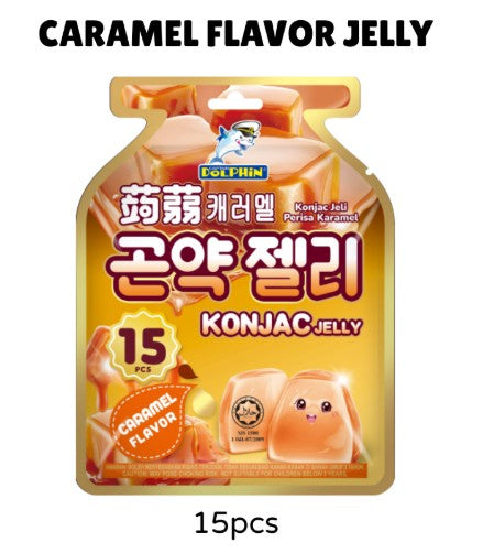 DOLPHIN KONJAC JELLY CARAMEL FLAVOR 300G