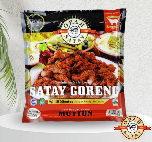OPAH SATAY RAW PANFRY MUTTON 1KG + SAUCE 500GM