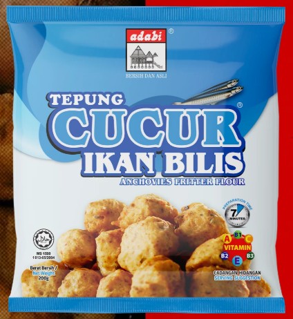 ADABI TEPUNG CUCUR IKAN BILIS ANCHOVIES FRITTER FLOUR 200G