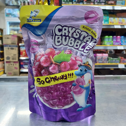 DOLPHIN CRYSTAL BUBBLE CHEWY GRAPE 600G