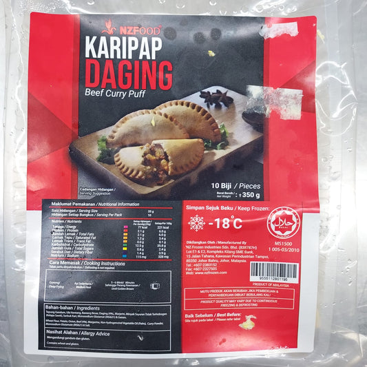 NZ FOOD KARIPAP DAGING (10 PCS) 350GM