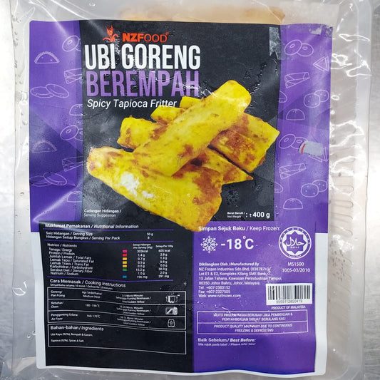 NZ FOOD UBI BEREMPAH SPICY TAPIOCA FRITTER 400GM