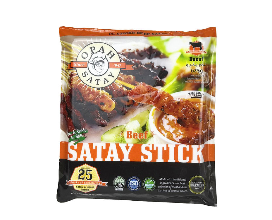 OPAH SATAY BEEF SATAY 25 STICK 625GM