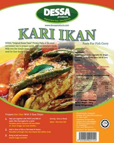 DESSA PASTE KARI IKAN 250GM