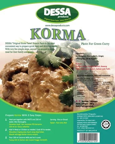 DESSA PASTE KORMA 200GM