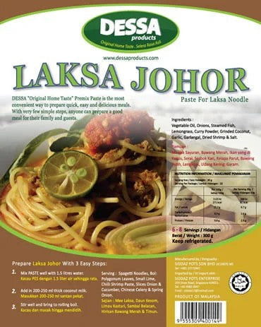 DESSA PASTE LAKSA JOHOR 300GM
