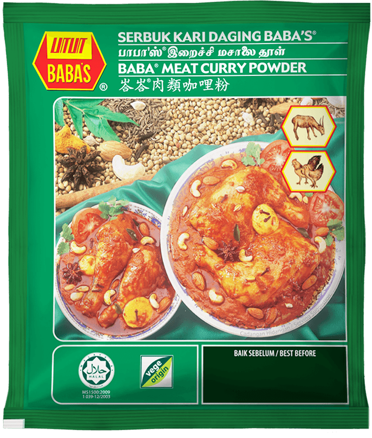 BABAS MEAT CURRY POWDER 125G