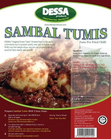 DESSA PASTE SAMBAL TUMIS 300GM